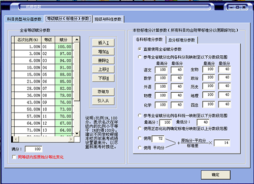 Screenshot of new course selection and class performance analysis and examination management system