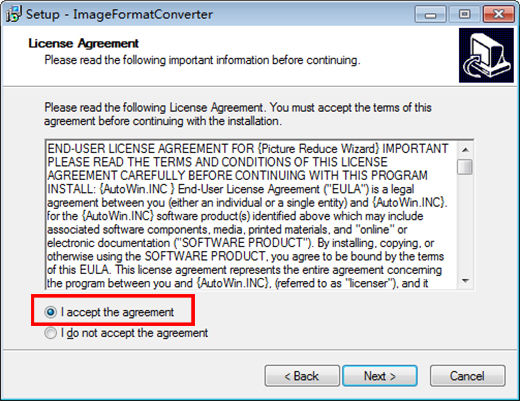 Screenshot of Universal Picture Format Converter