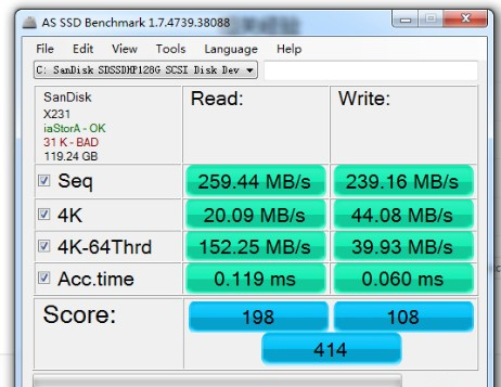 AS SSD Benchmark official website version download AS SSD Benchmark screenshot