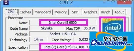 CPU-Z (cpu detection tool)