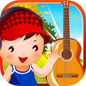 Baby Toy Guitar - Touch and learn the first toddler instrument with nursery rhymes