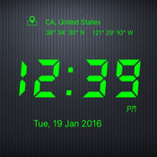 ticking digital clock