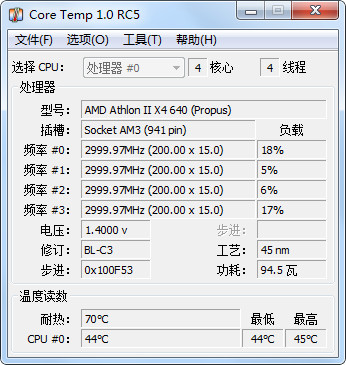 CoreTemp (CPU digital temperature sensor)