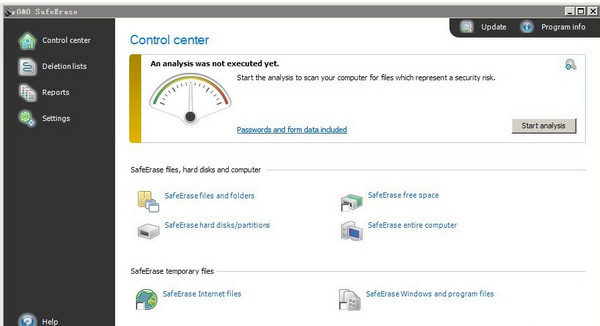 Disk Cleanup Tool (OO SafeErase)