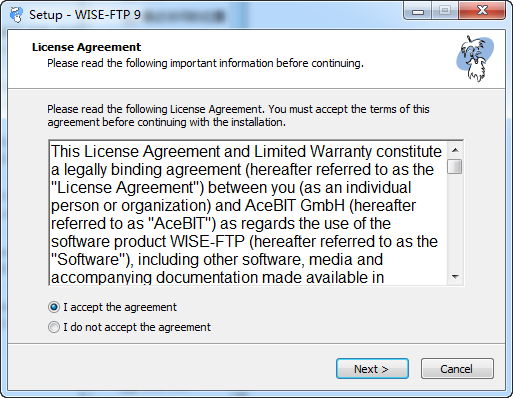 WISE-FTP (FTP server) screenshot