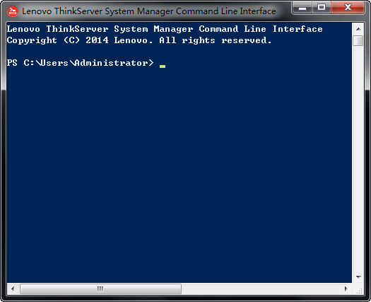 Lenovo ThinkServer system management command line interface