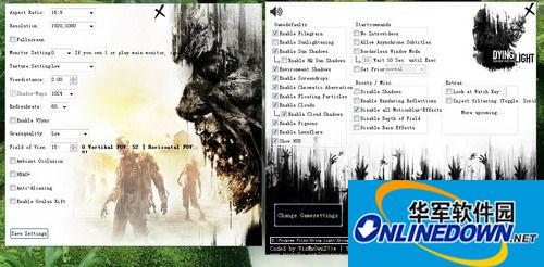 Dying Light game screen settings tool