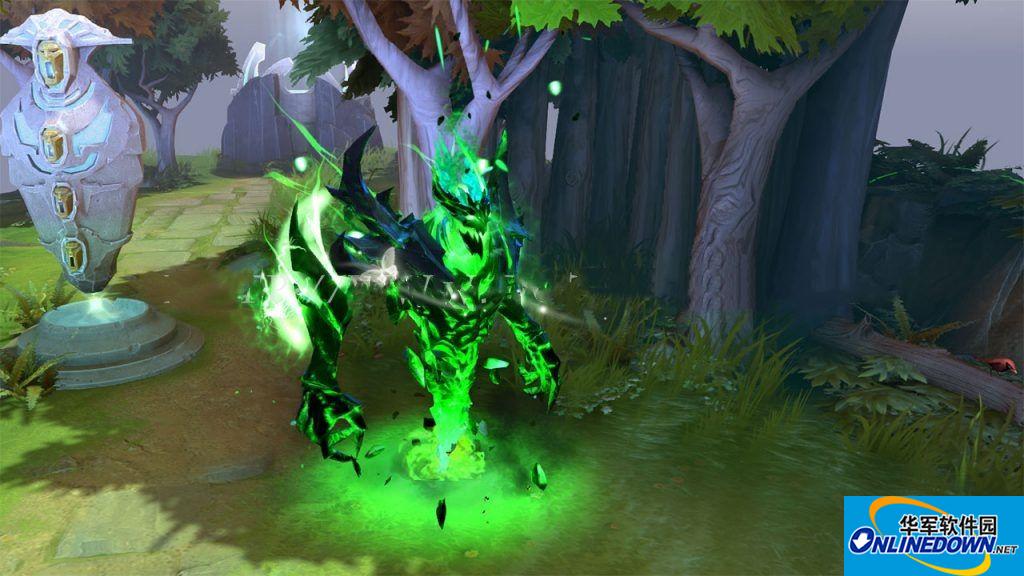 DOTA2 Green Shadow Demon Devourer King Arcana + Shadow Arm MOD screenshots