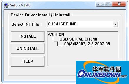 LSD-BSL430-USB programmer driver