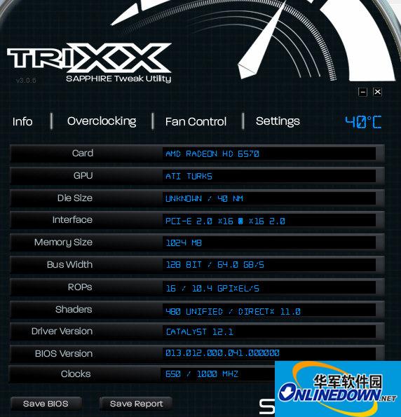 Sapphire TriXX overclocking software