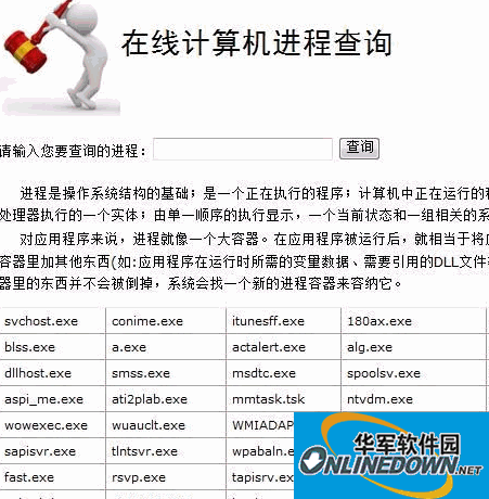 computer process query system