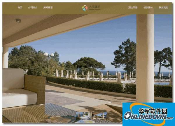 Hotel website source code template php version