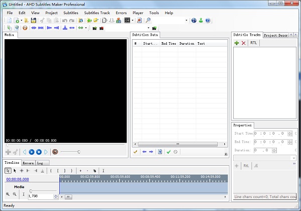 AHD Subtitles Maker video subtitle editing software