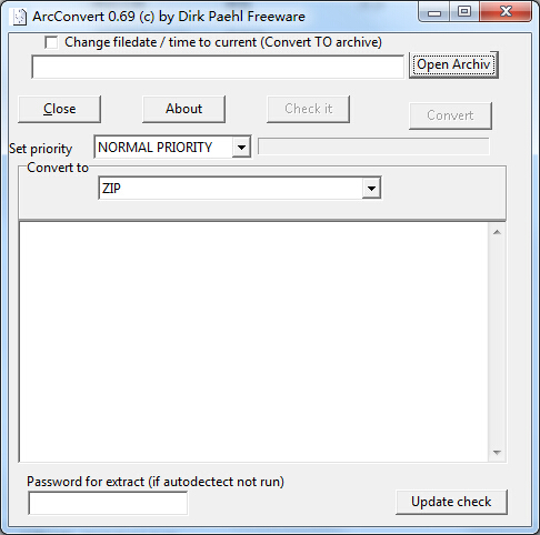 Compressed package conversion tool (ArcConvert)