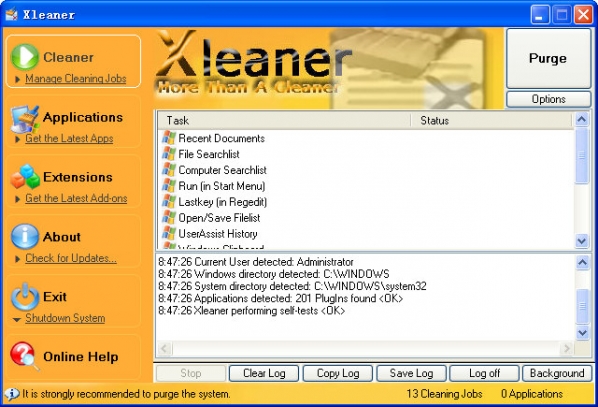 XLEAAR (System Waste Cleaning Tool)