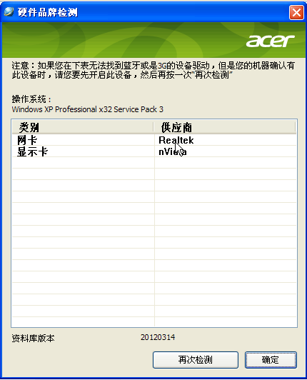 Hardware brand detection tool