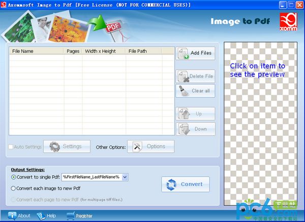 Image to PDF software (Axommsoft Image to Pdf)