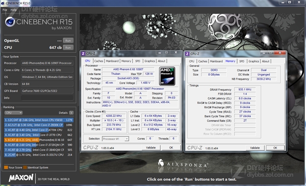 Cinebench R15 screenshot