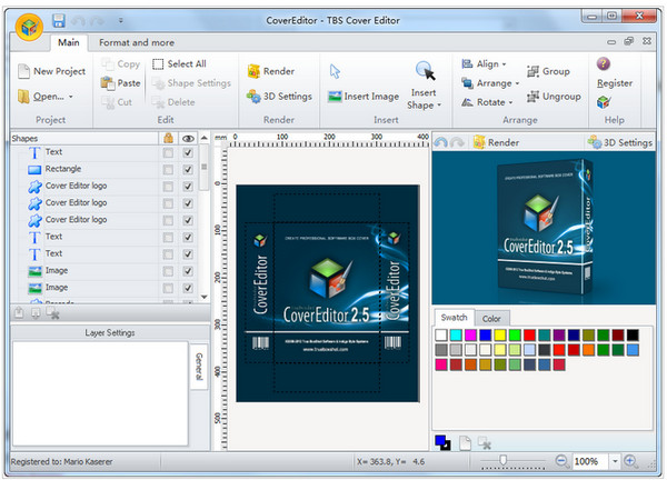 TBS Cover Editor (packaging design software)