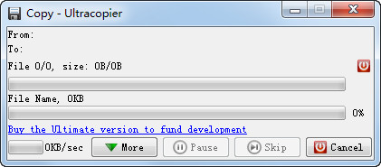 Quickly copy the software (Ultracopier)
