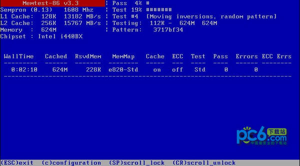 Needy memory detection tool (Memtest86)