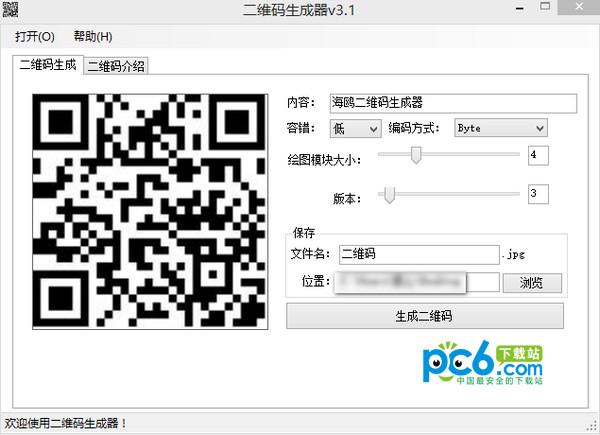 Seagull QR code generator