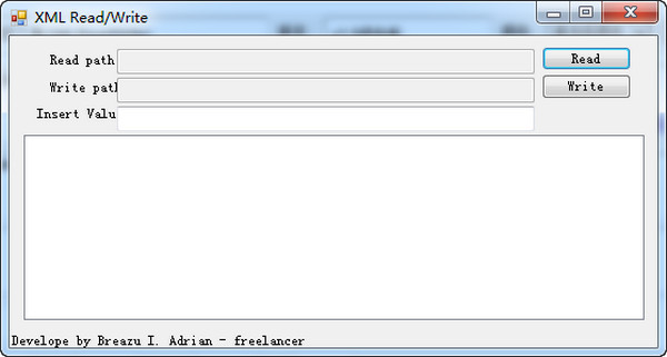 XML reading and writing tool (XMLReadWrite)