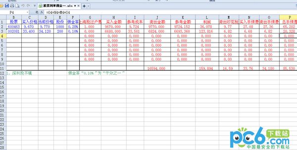 Stock Commission Calculator