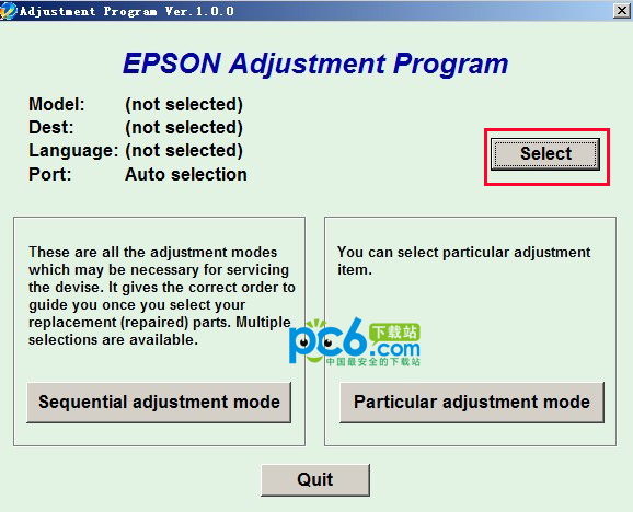 Epson me33 reset software