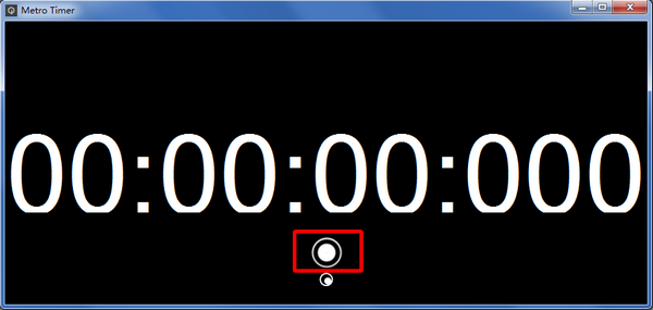 Desktop timer (Metro Timer) screenshot