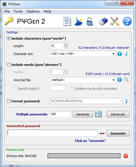 pwgen (password generator)