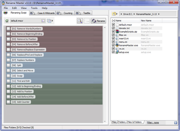 Rename Master (batch rename tool)