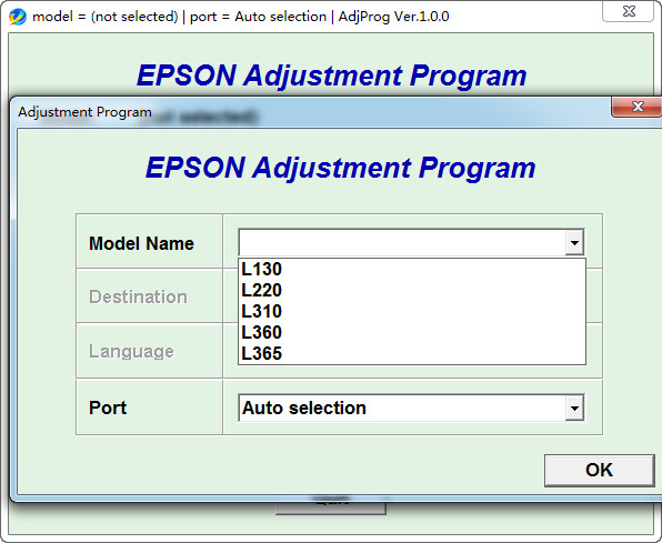 Epson L313 Printer Cleaning Software