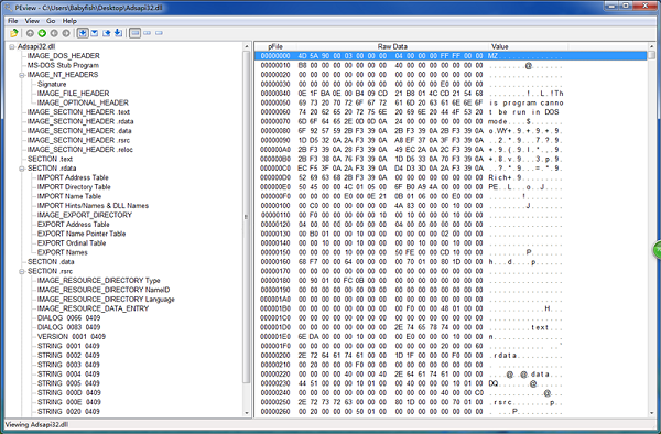 peview.exe screenshot