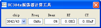 UC384X Oscillator Calculation Tool