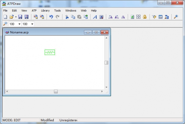 Circuit simulation simulation software (ATPDraw)