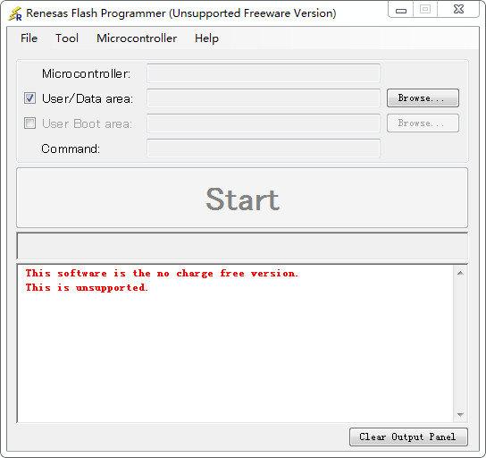 Renesas microcontroller download program