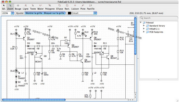 Electrical drawing tool (FidoCadJ)