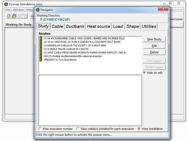 Power system analysis software (CYMCAP)
