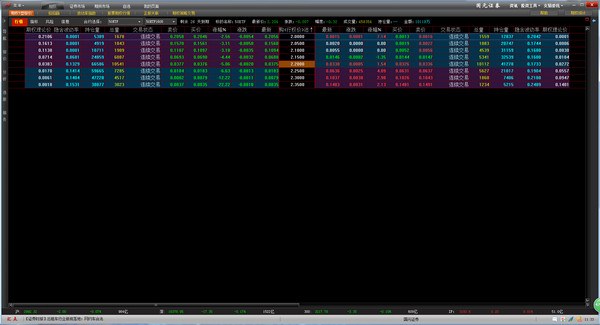 Screenshot of Guoyuan Securities Huidian stock options trading system