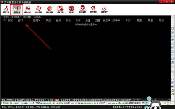 Screenshot of Benniu stock analysis software