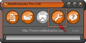 Screenshot of packaging software unpacking tool (MultiExtractor Pro)