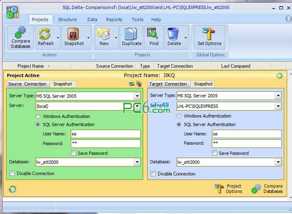 Database comparison tool (SQL DELTA)