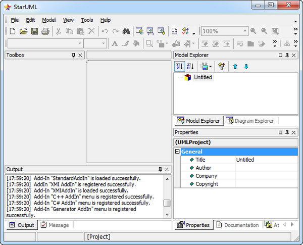 UML modeling tool (StarUML)