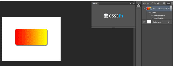 Screenshot of CSS3Ps layer to CSS3 code tool