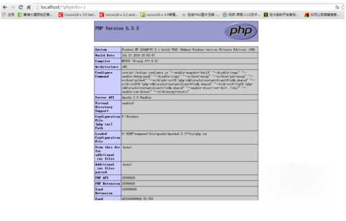 Screenshot of wampserver (php environment installation package)