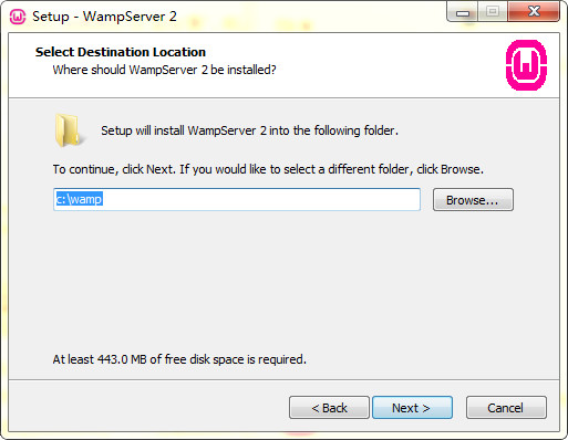 Screenshot of wampserver (php environment installation package)