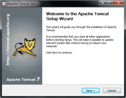 Apache Tomcat 7 screenshot