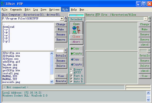 32bitFTP screenshot