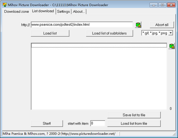 Mihov Picture Downloader screenshot